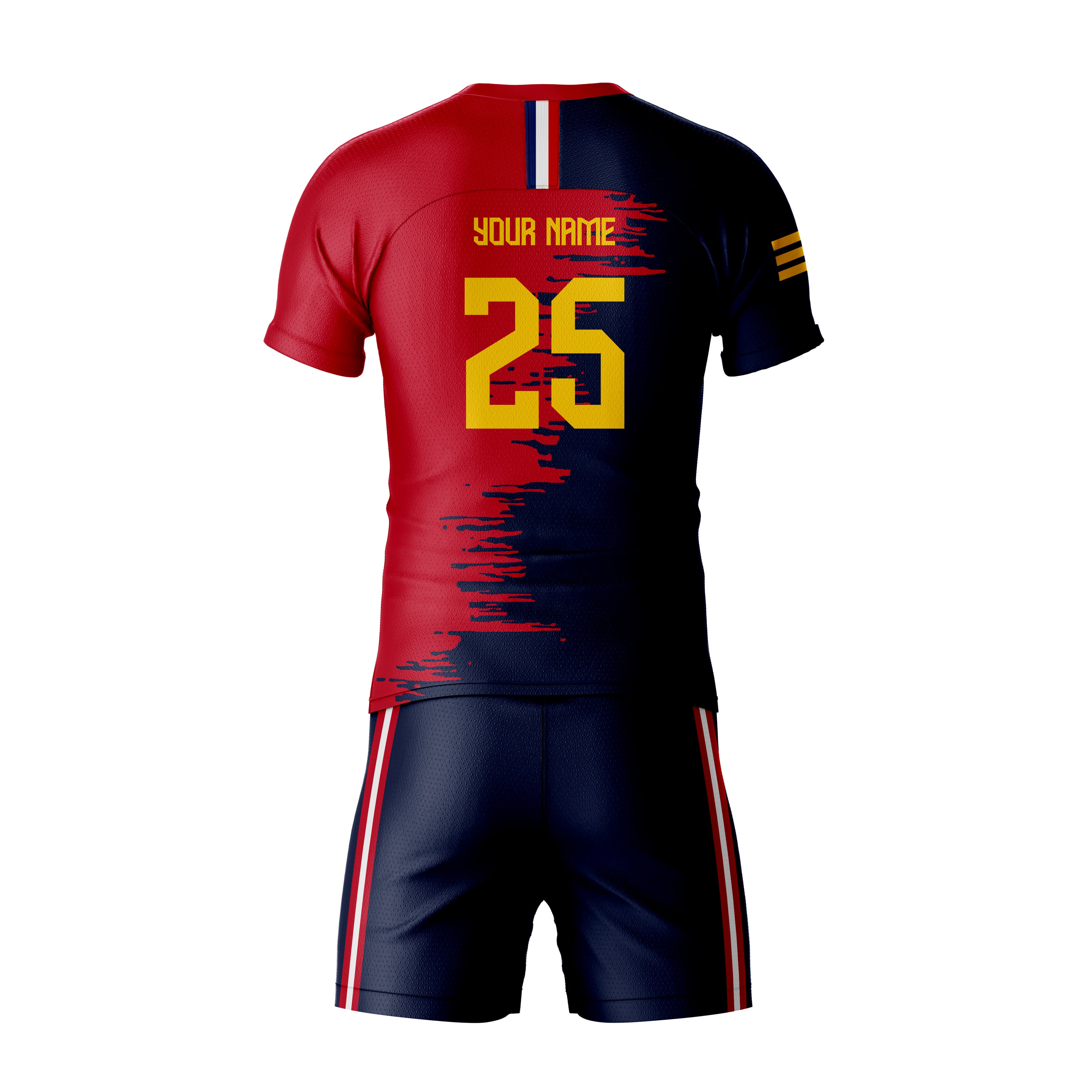 20202007 Back Soccer Jersey Kit Mockup