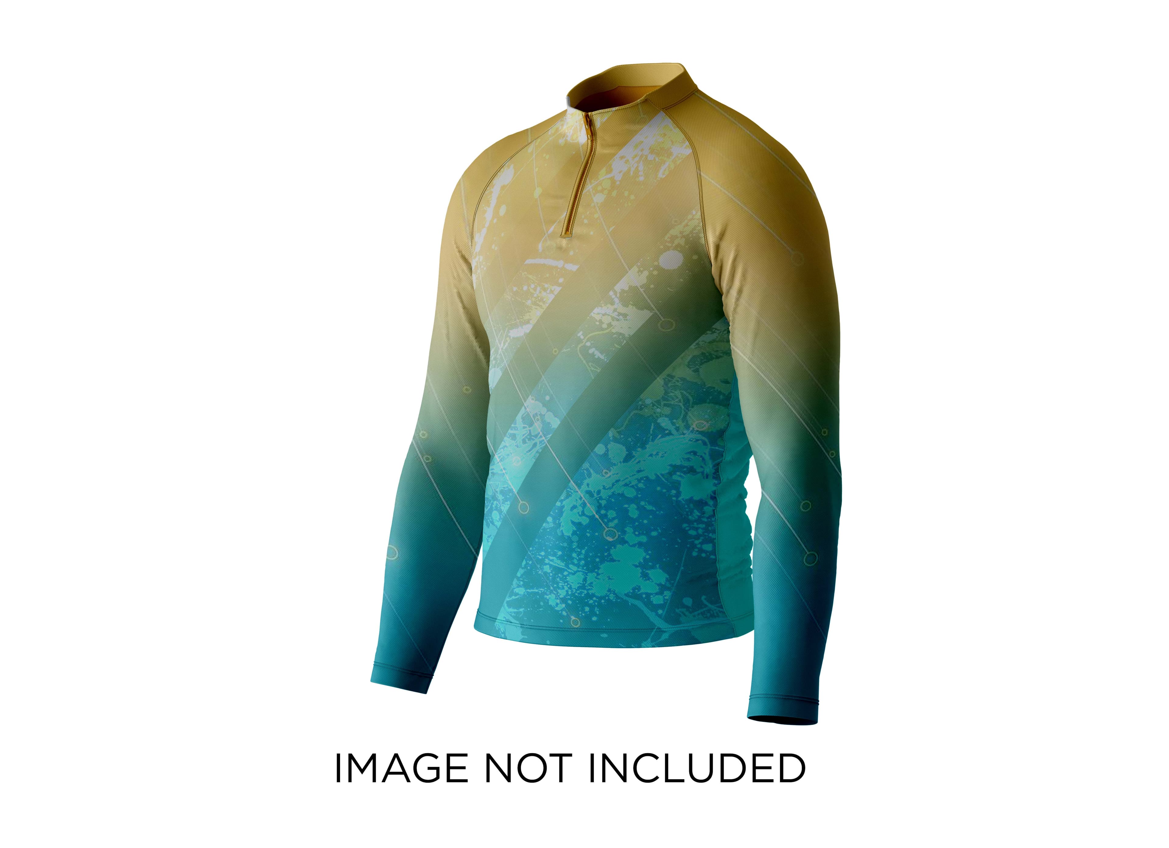 26414996 Raglan Zipper T Shirt Long Sleeve Side Left