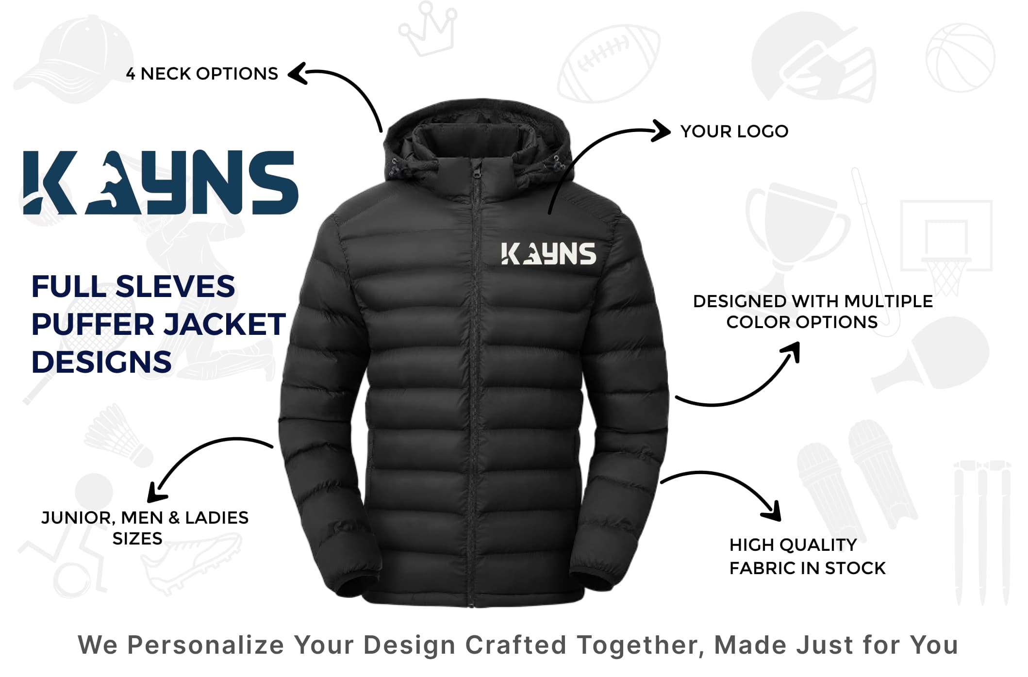 Full Sleeves Puffer Jacket