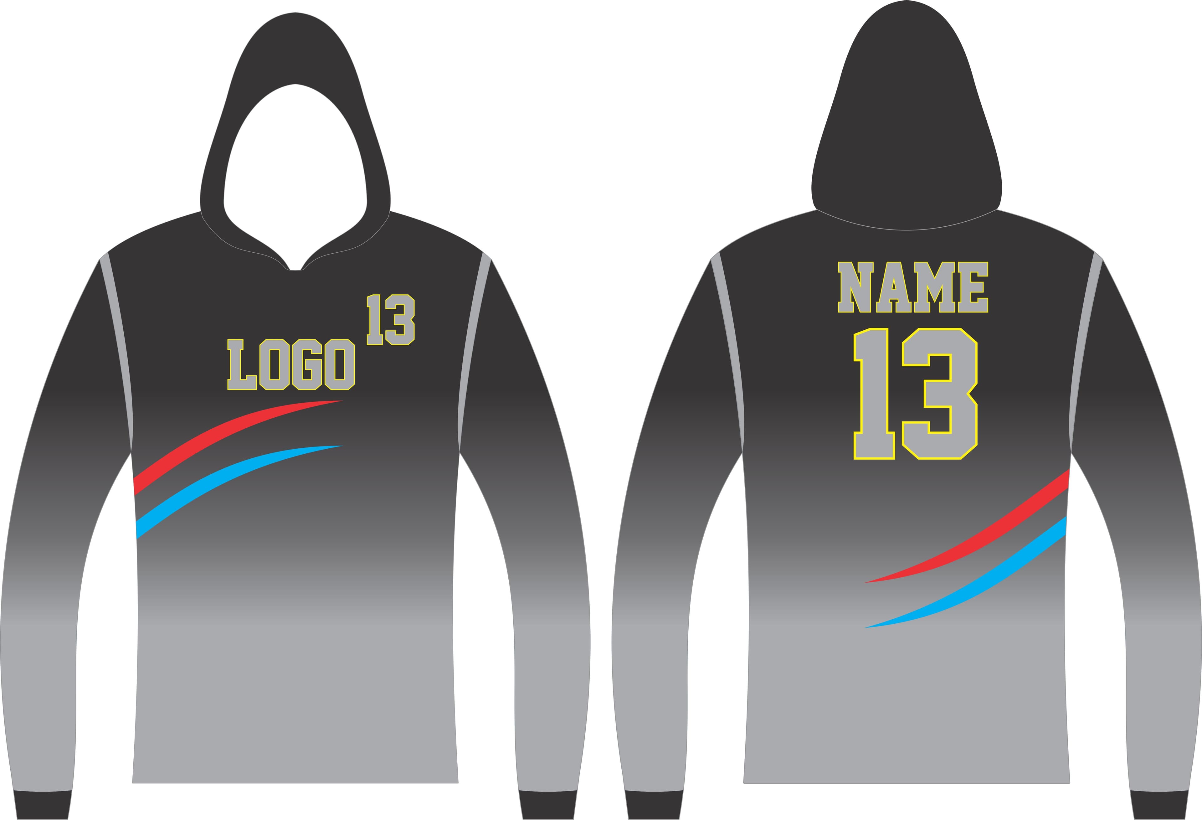 34444499 21 Custom Long Sleeve Hoodie Design And Template Illustration